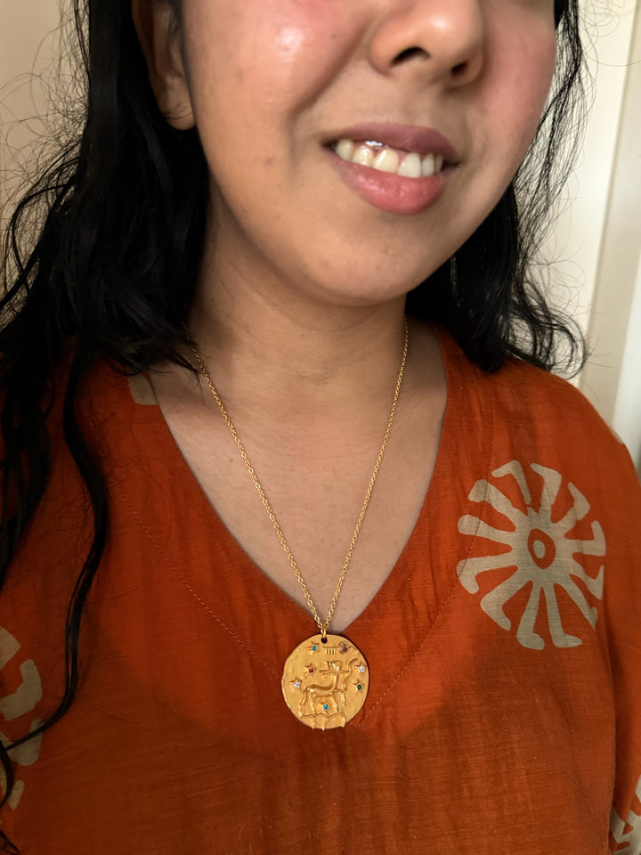 Sagittarius Zodiac Gemstone Pendant – SHIVKA