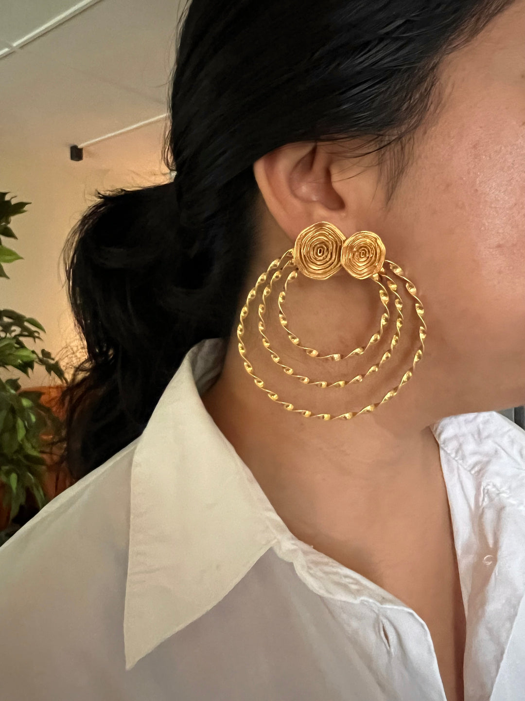 Statement Hoop Studs