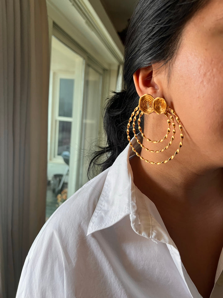 Statement Hoop Studs