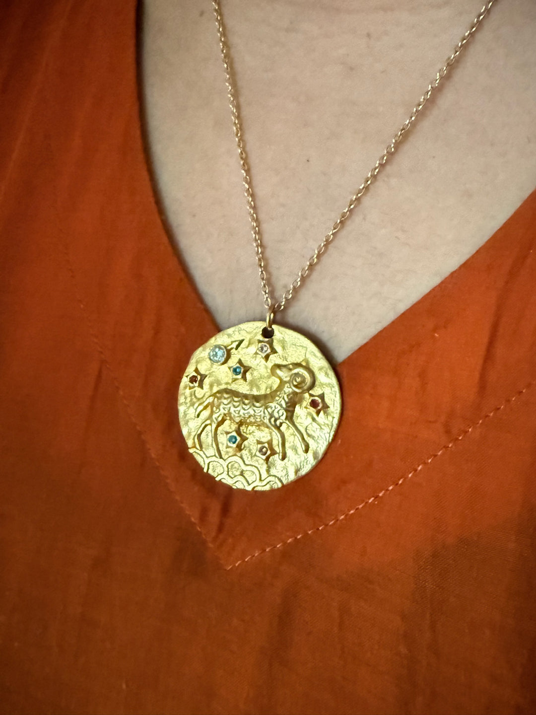 Taurus Zodiac Gemstone Pendant – SHIVKA