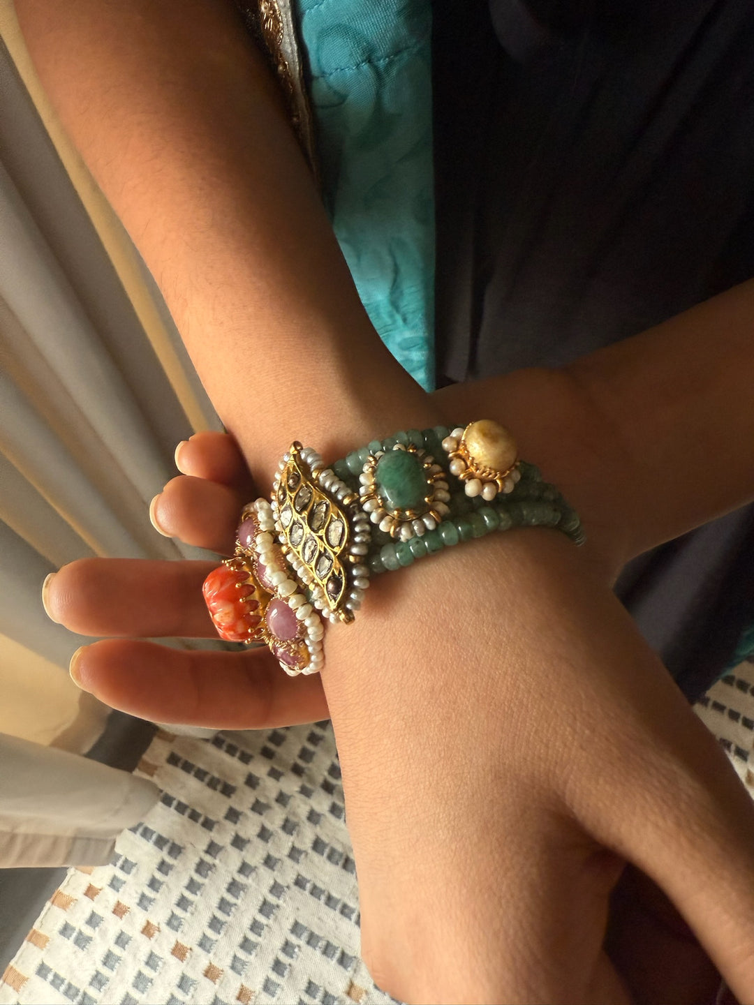 Handmade Vintage Victorian 925 Silver Bracelet