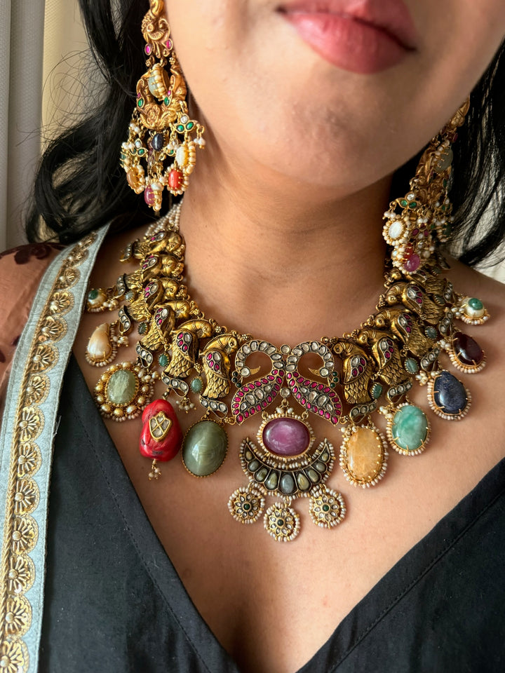 Victorian 925 Silver Necklace Set – Royal One Piece Only