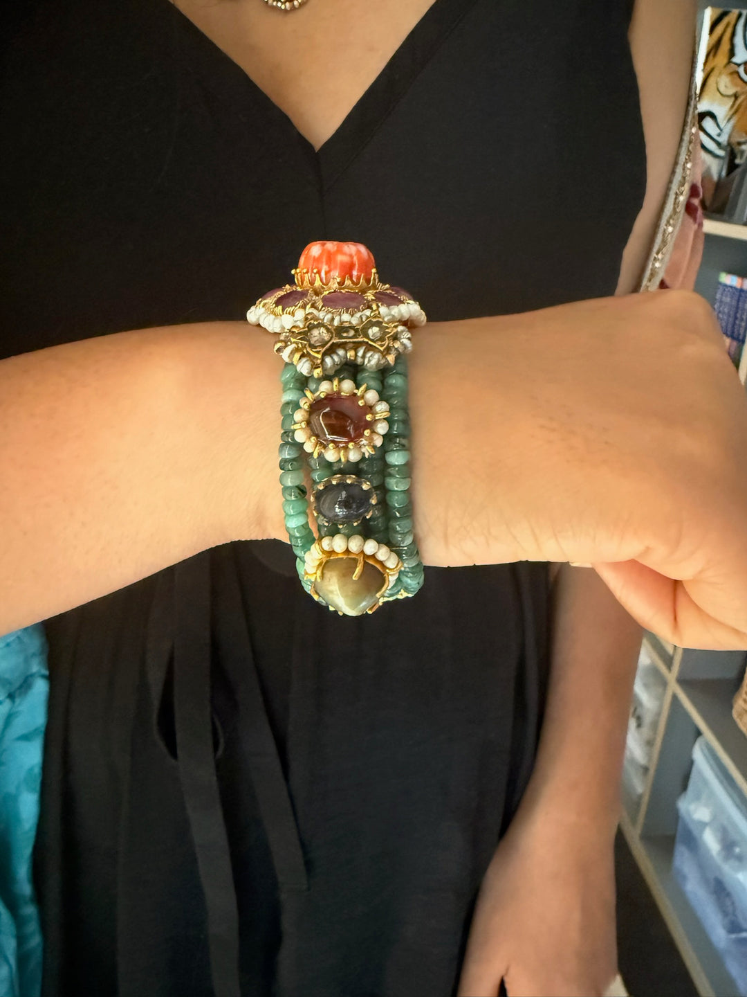 Handmade Vintage Victorian 925 Silver Bracelet