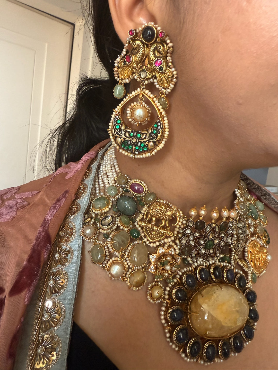 Victorian Silver Bridal Set | SHIVKA