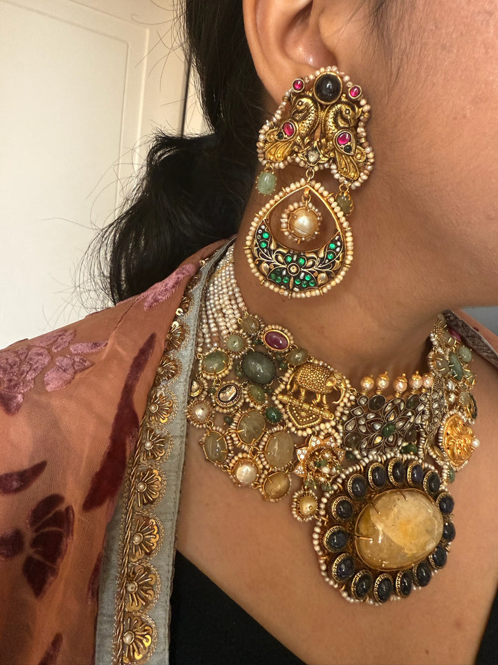 Victorian Silver Bridal Set | SHIVKA