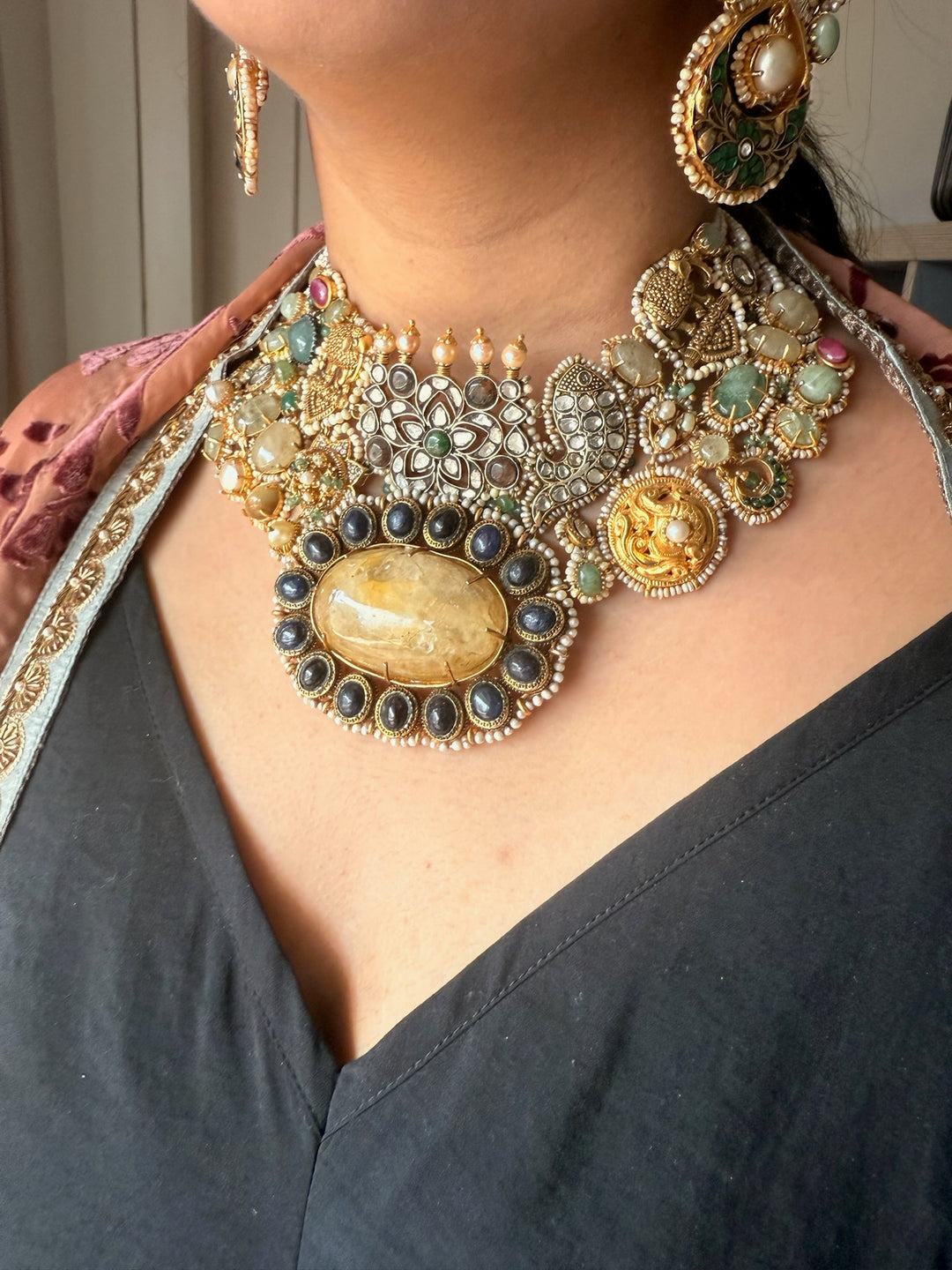 Victorian Silver Bridal Set | SHIVKA