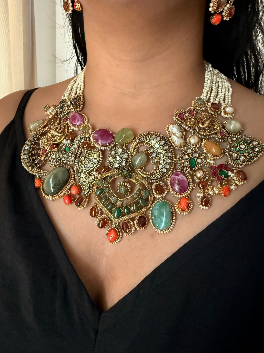 Victorian 925 Silver Necklace Set – Royal One Piece Only