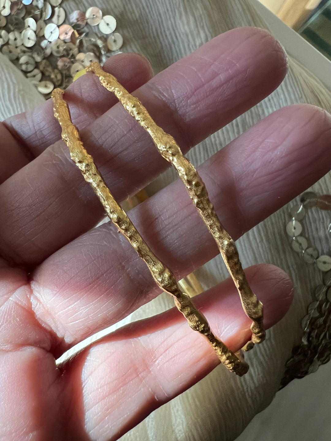 Bold Gold Tone Hoops