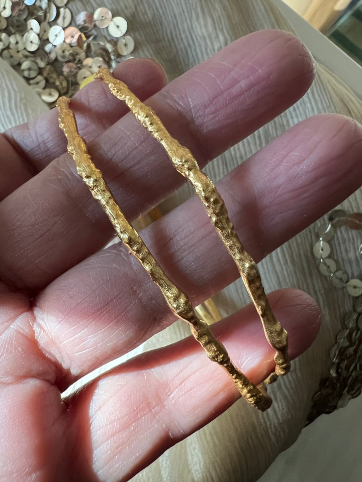 Bold Gold Tone Hoops