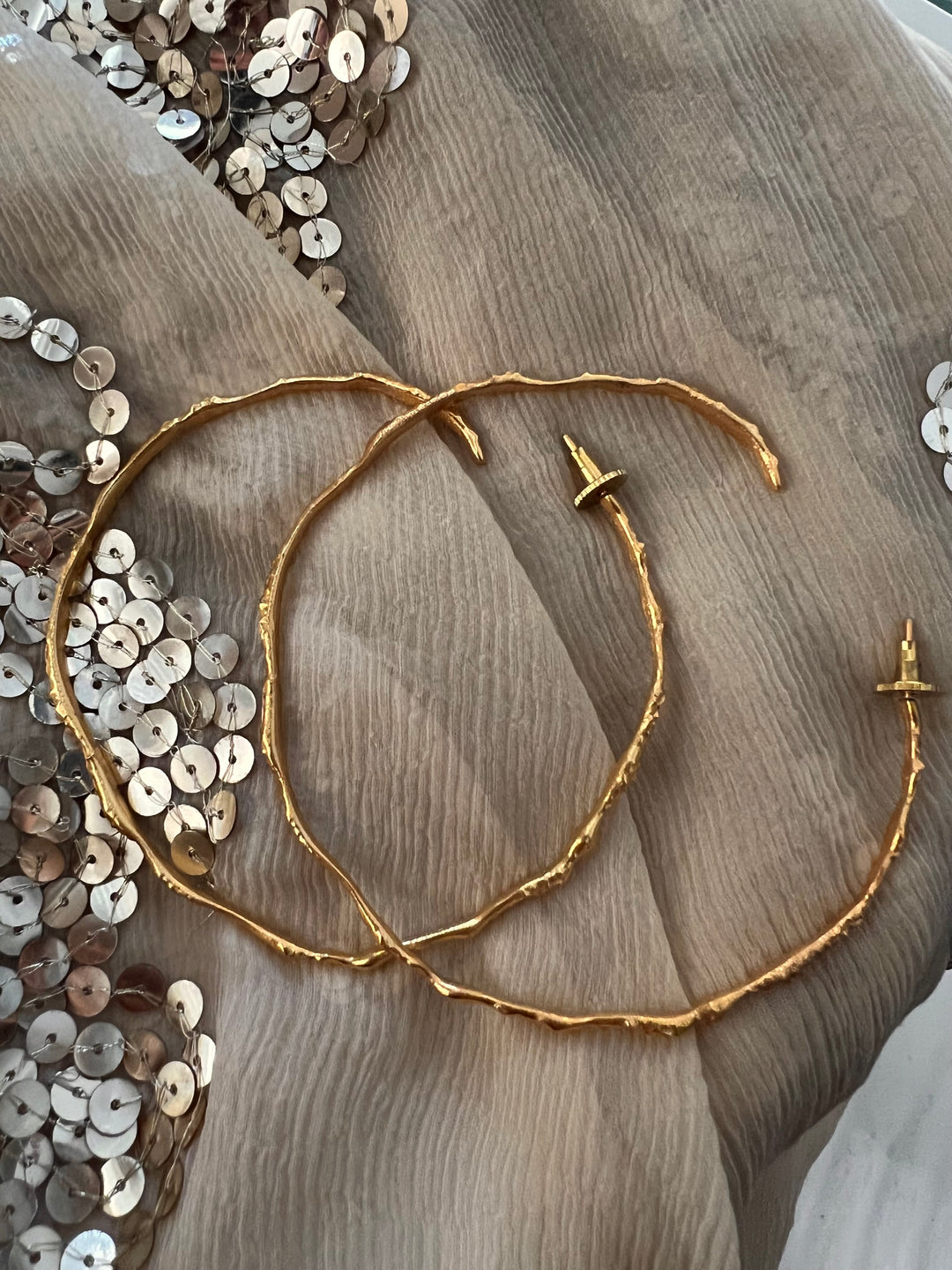 Bold Gold Tone Hoops