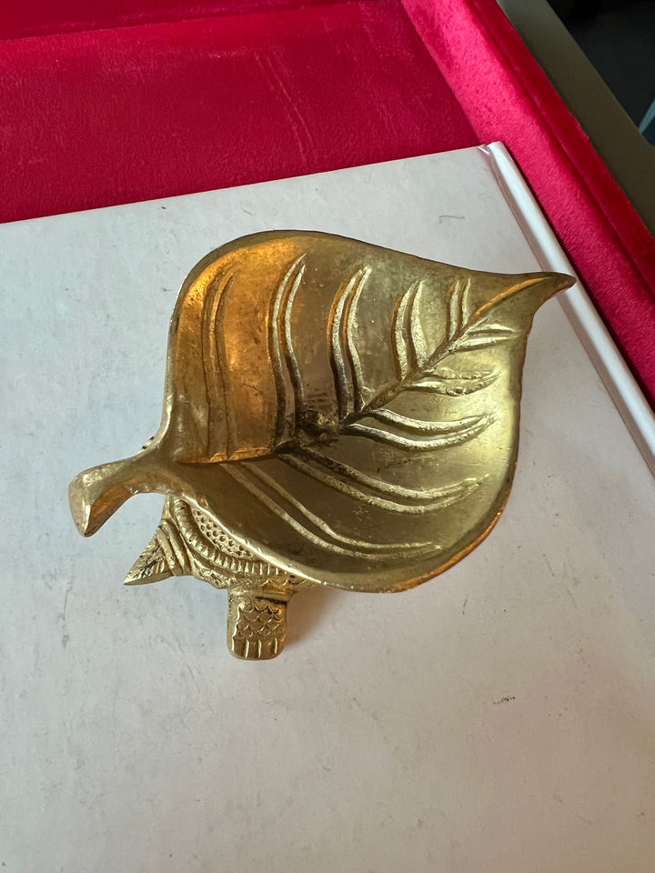 Solid Brass Tortoise Diya - Illuminating Serenity