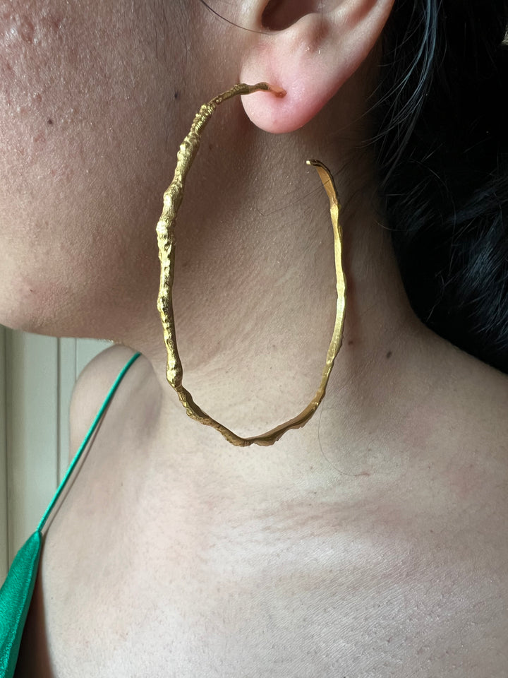 Bold Gold Tone Hoops