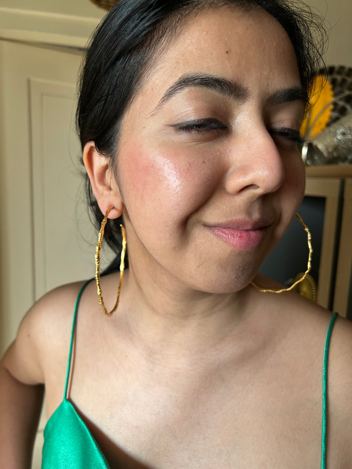 Bold Gold Tone Hoops
