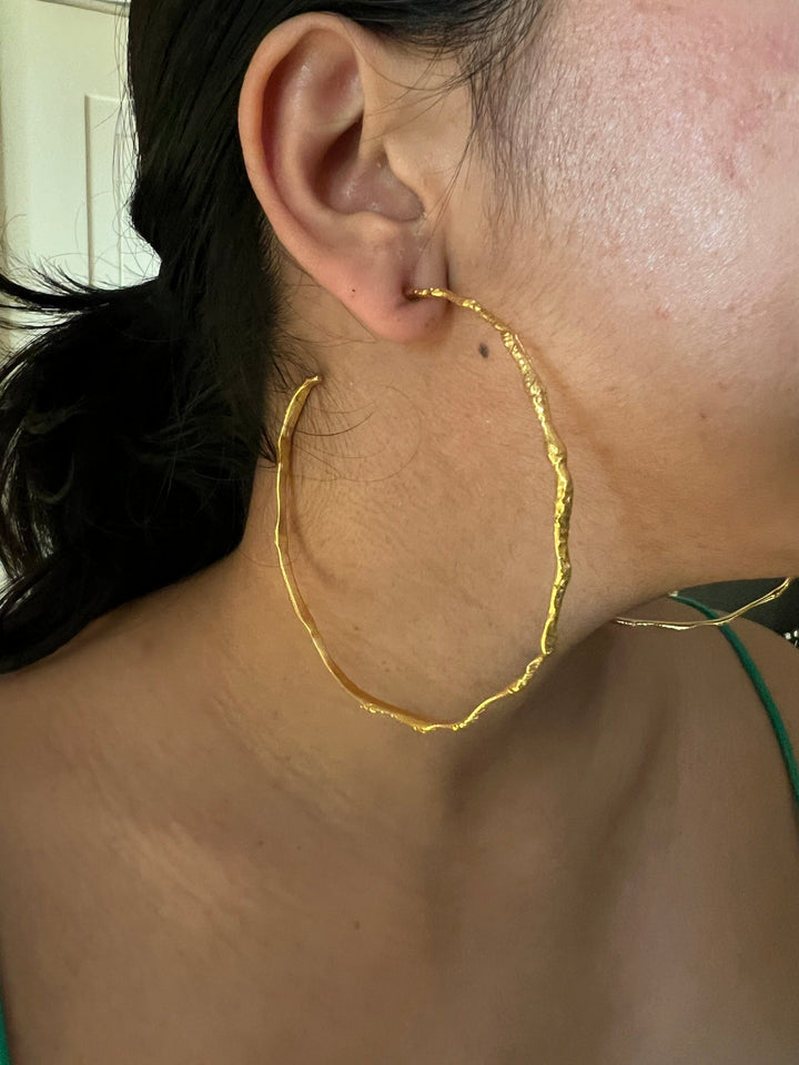 Bold Gold Tone Hoops