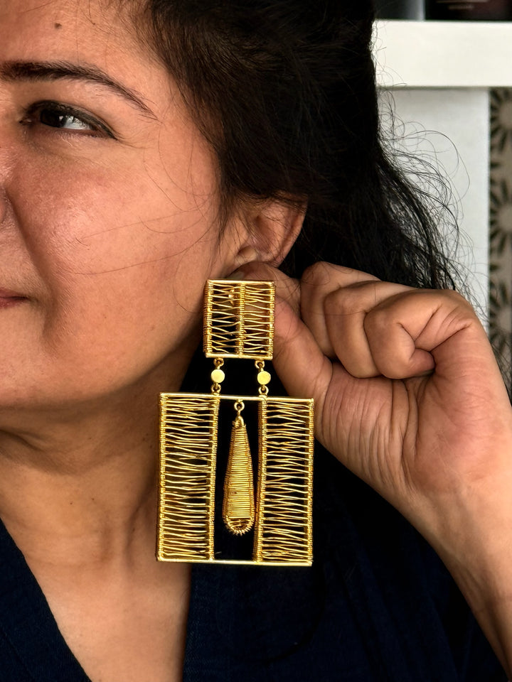 Handmade Statement Wired Earrings