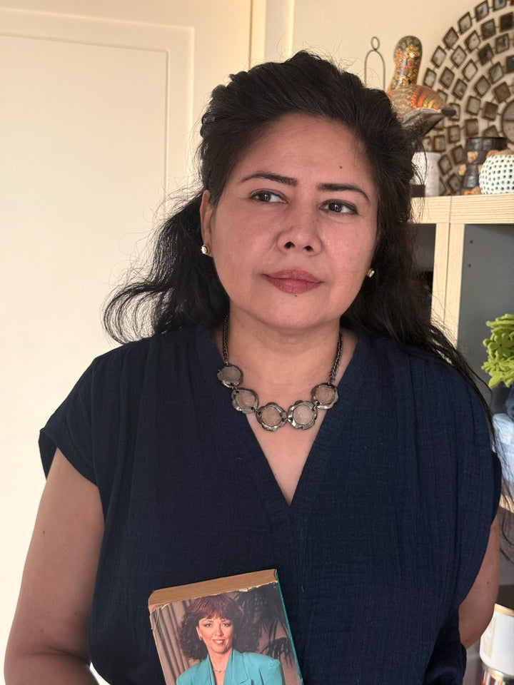 Handmade Necklace with Natural Gemstones | Adjustable Rhodium Polish Short Necklace by SHIVKA