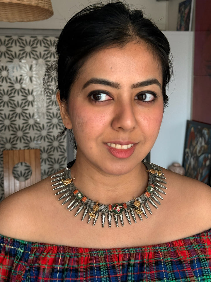 925 Silver Fusion Necklace | SHIVKA