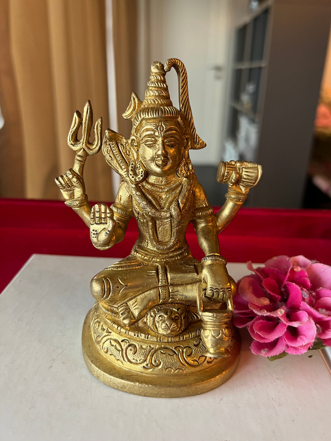 Brass Shiva Sculpture - Tranquility Embodied