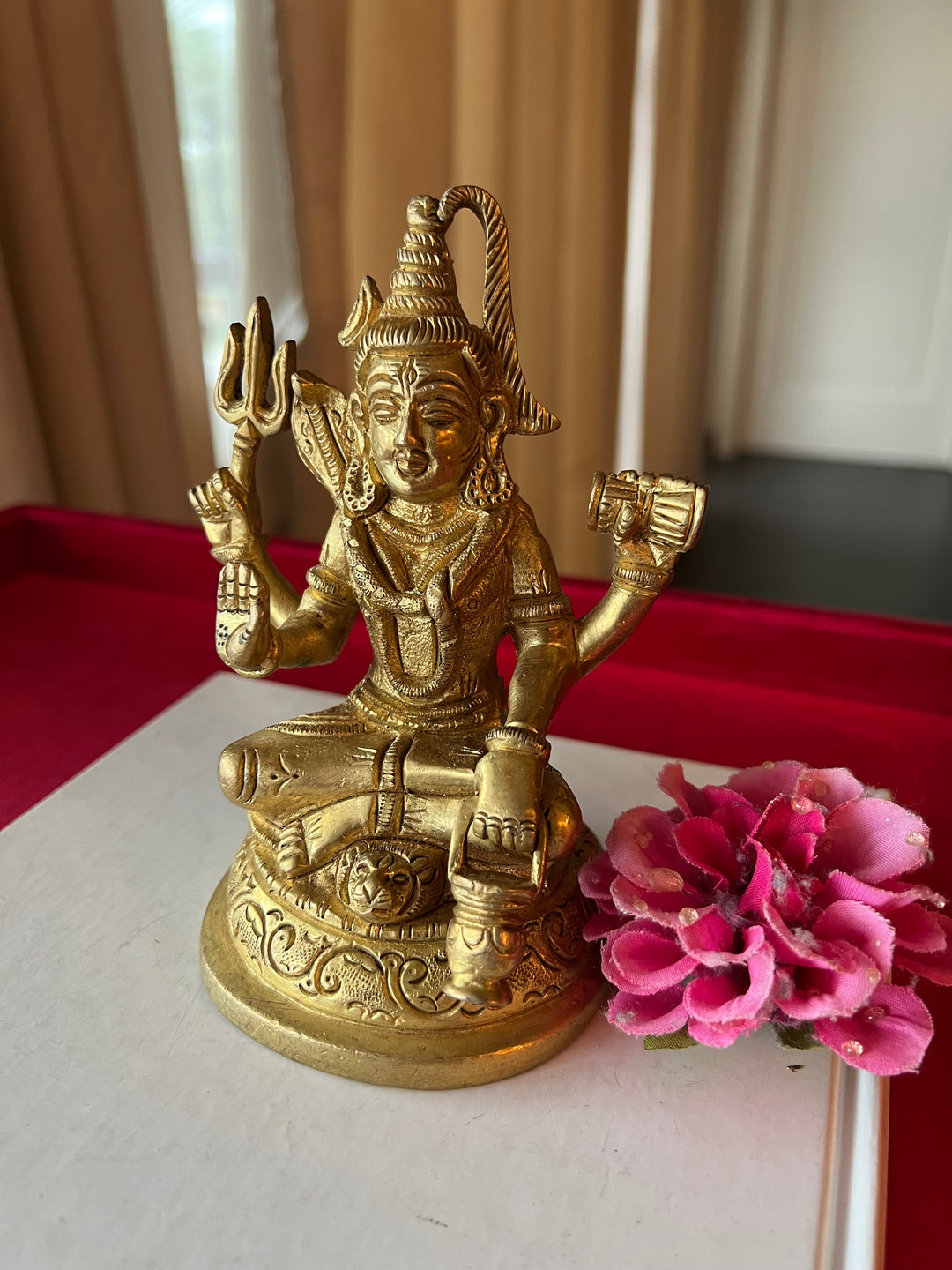 Brass Shiva Sculpture - Tranquility Embodied