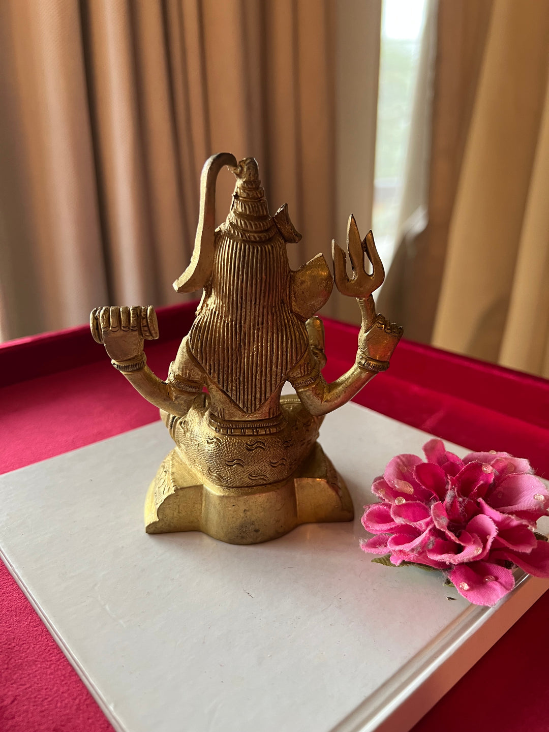 Brass Shiva Sculpture - Tranquility Embodied