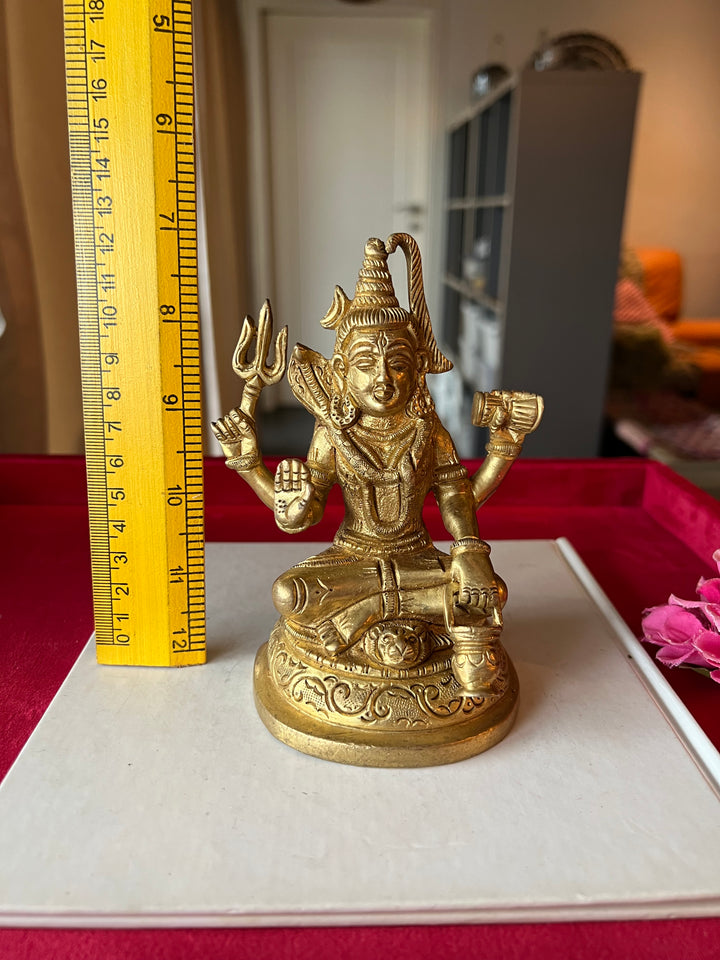 Brass Shiva Sculpture - Tranquility Embodied