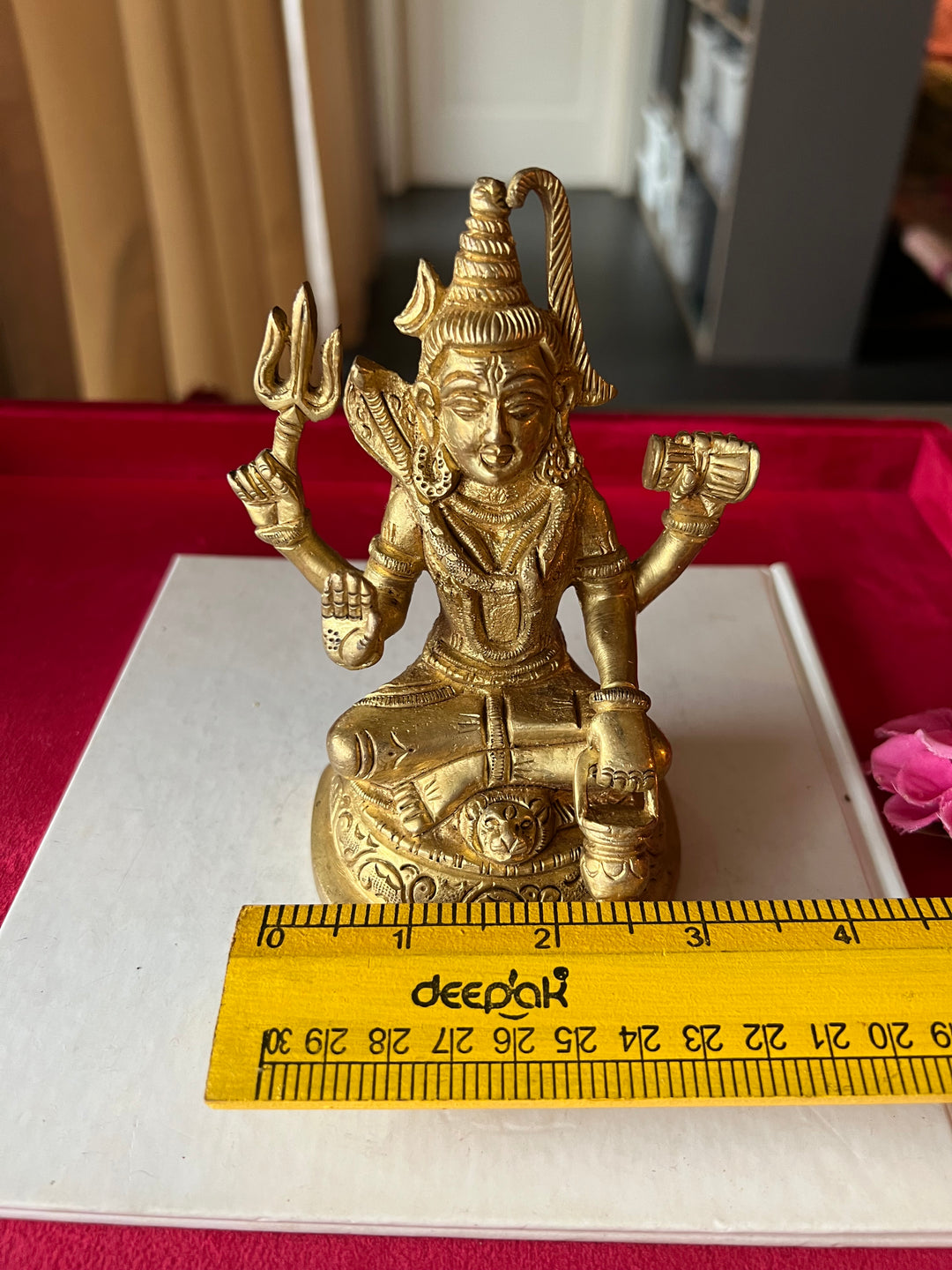 Brass Shiva Sculpture - Tranquility Embodied