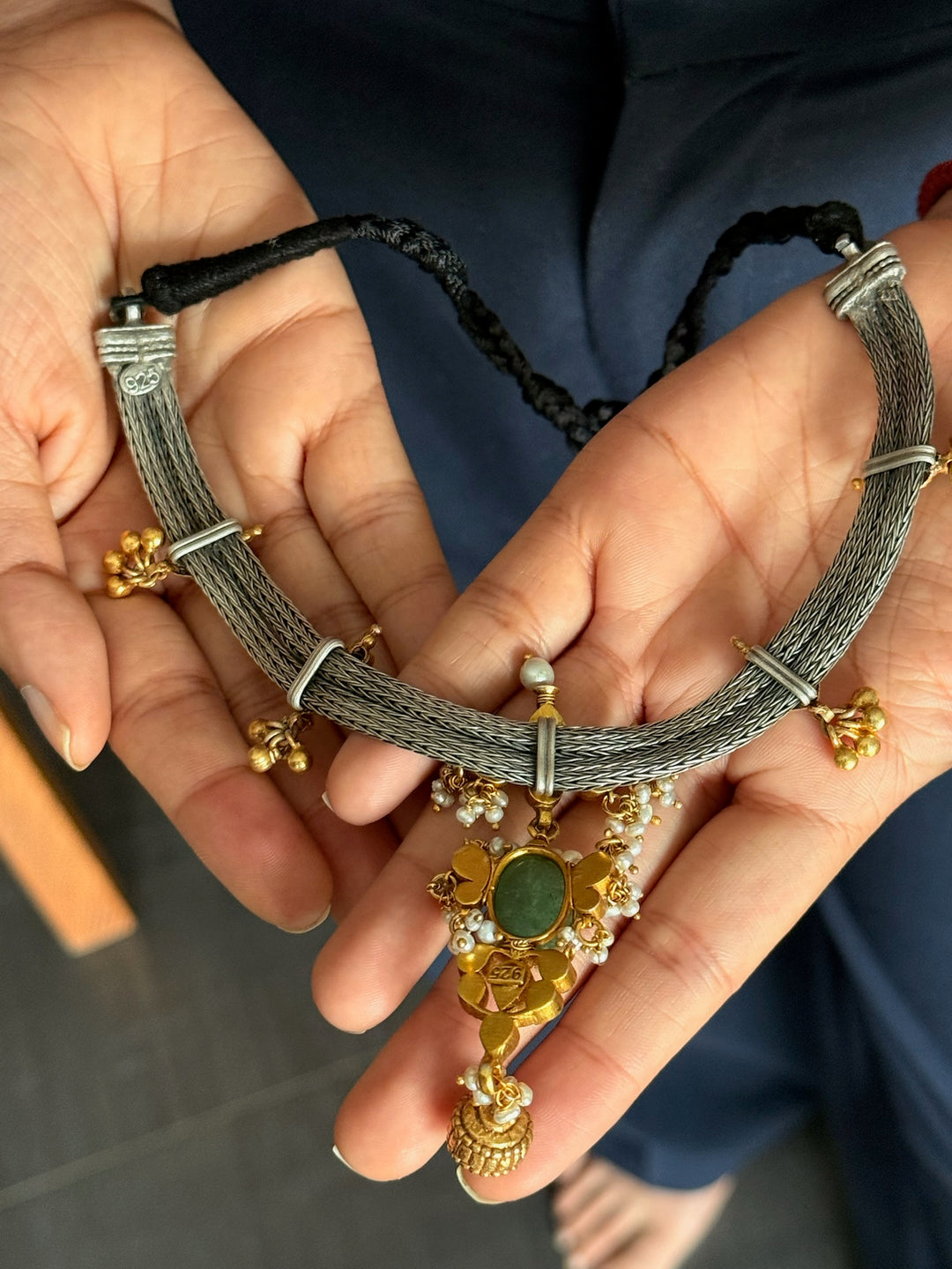 925 Silver Fusion Necklace | SHIVKA