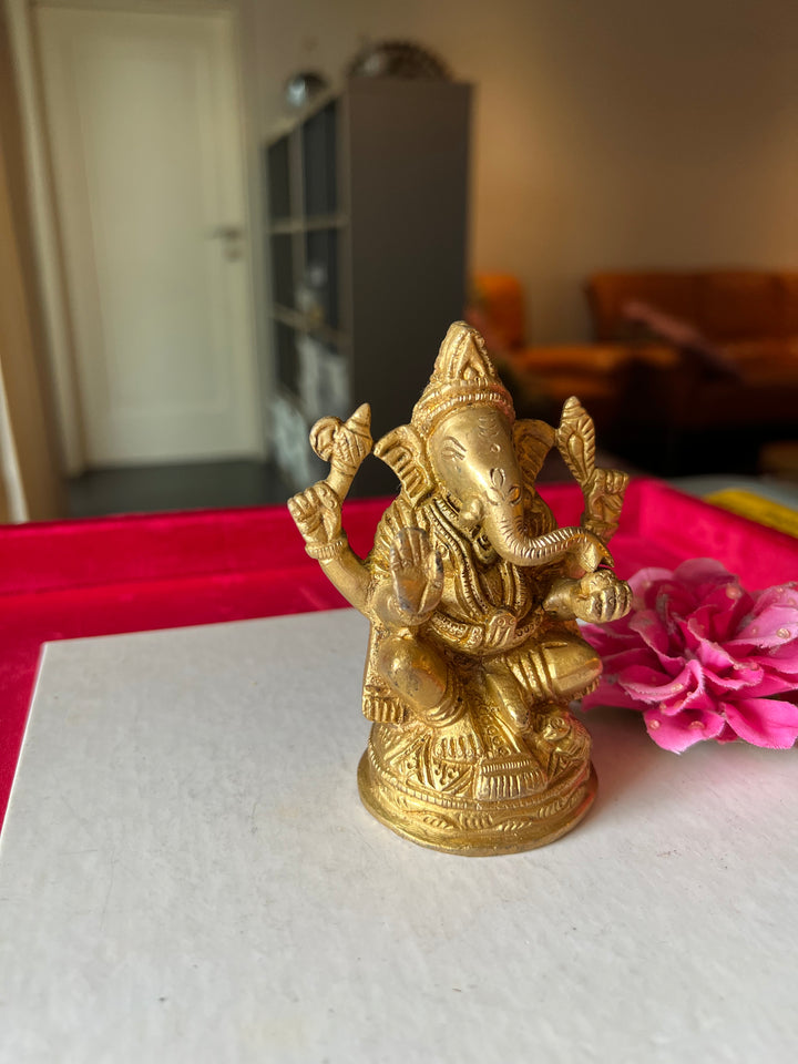 Brass Ganesha Sculpture - Remover of Obstacles and Blessings