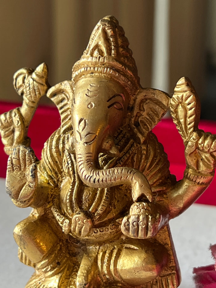 Brass Ganesha Sculpture - Remover of Obstacles and Blessings