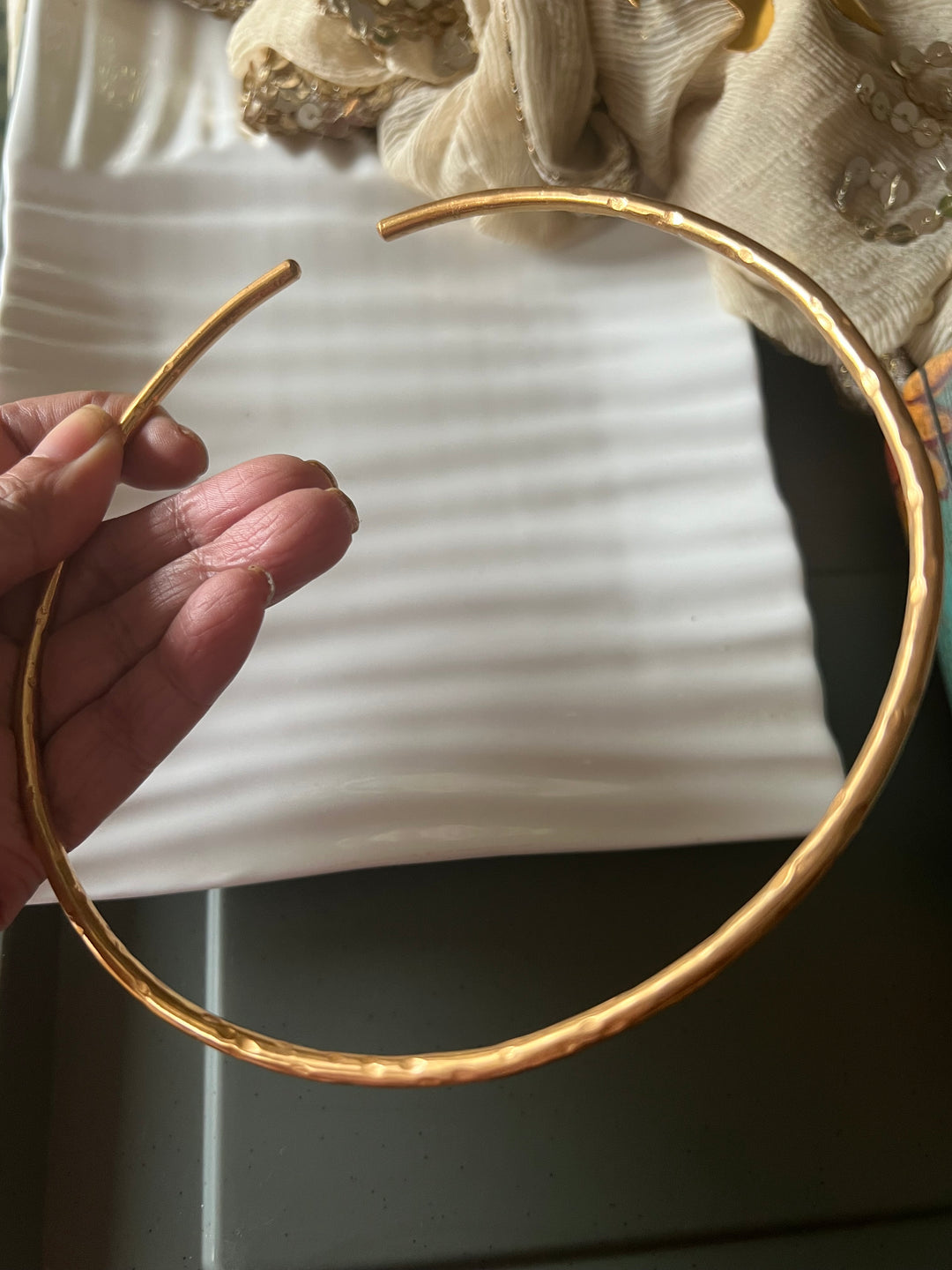 SHIVKA Sun Pendant Hasli Necklace