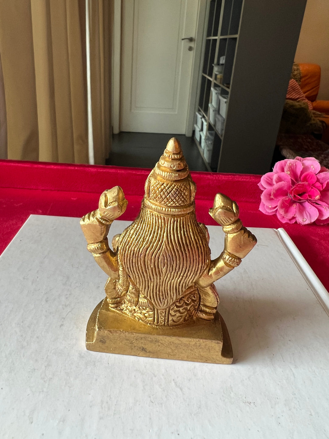 Brass Laxmi Sculpture - Goddess of Wealth and Prosperity