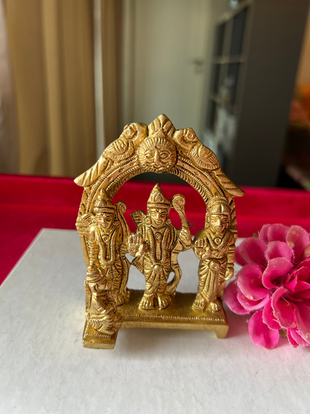Brass Ram Darbar Sculpture - Divine Harmony and Unity