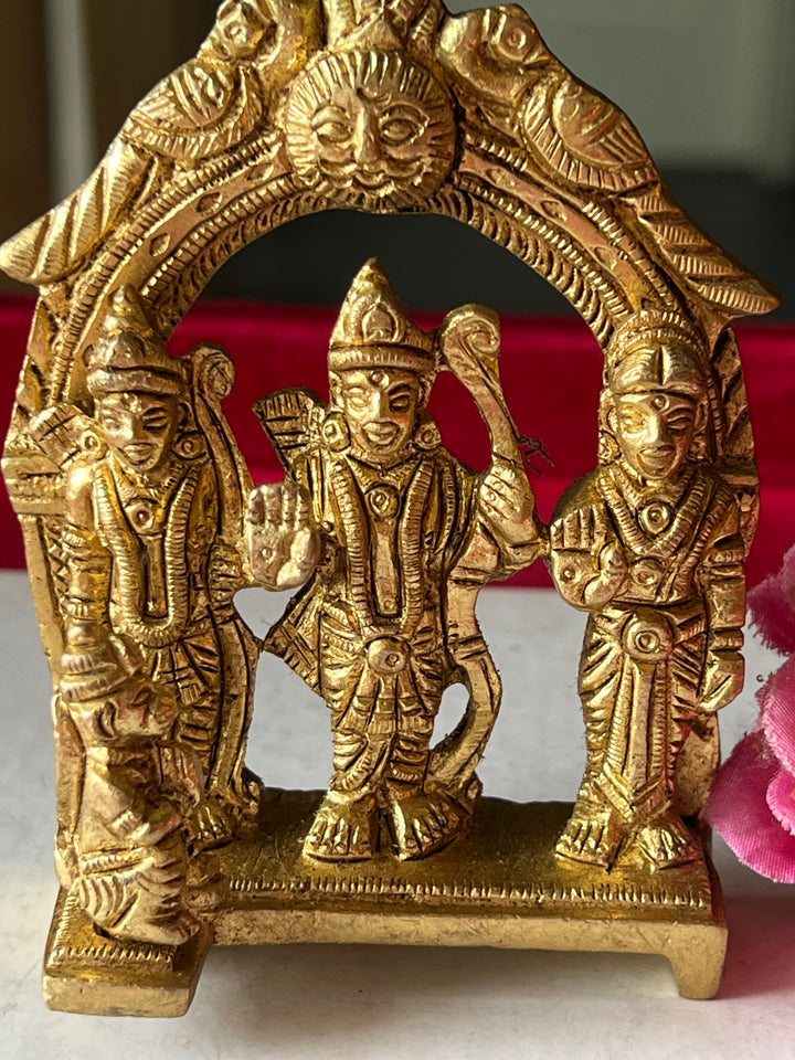 Brass Ram Darbar Sculpture - Divine Harmony and Unity