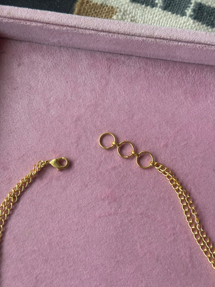Amethyst Pod Gold-Tone Choker Necklace