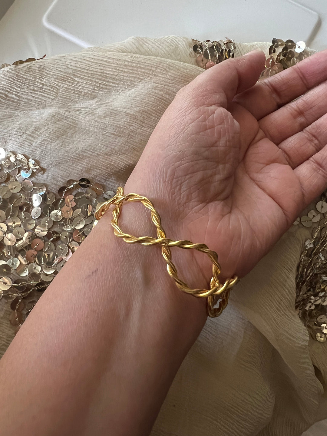 Beautiful Natural Raw Stone Open Cuff