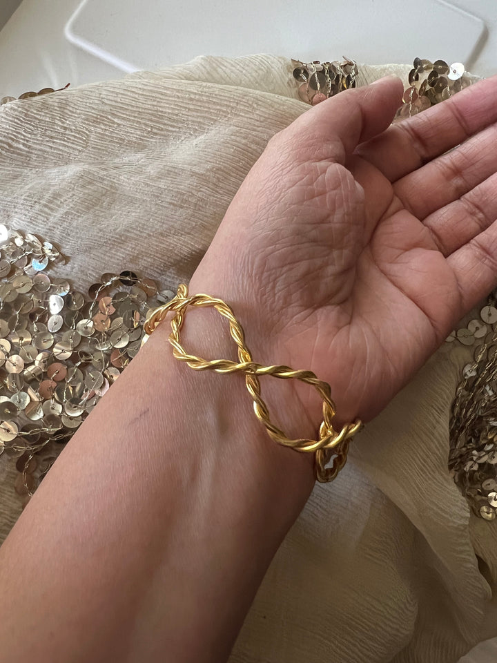 Beautiful Natural Raw Stone Open Cuff