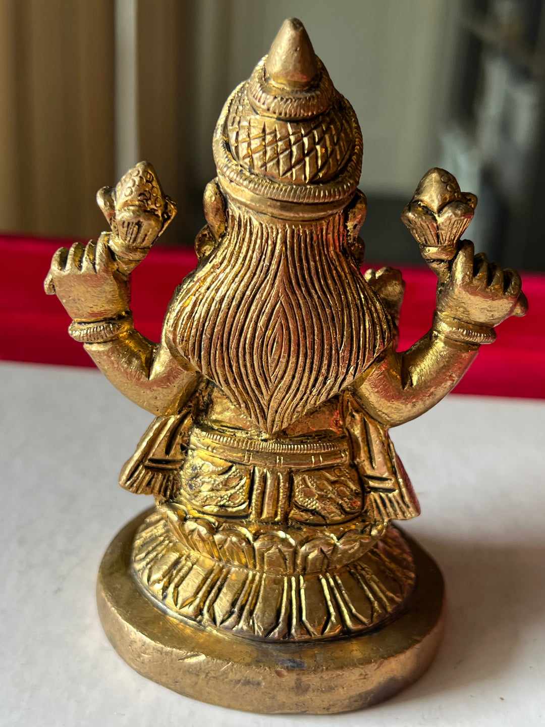 Brass Laxmi Sculpture - Goddess of Wealth and Prosperity
