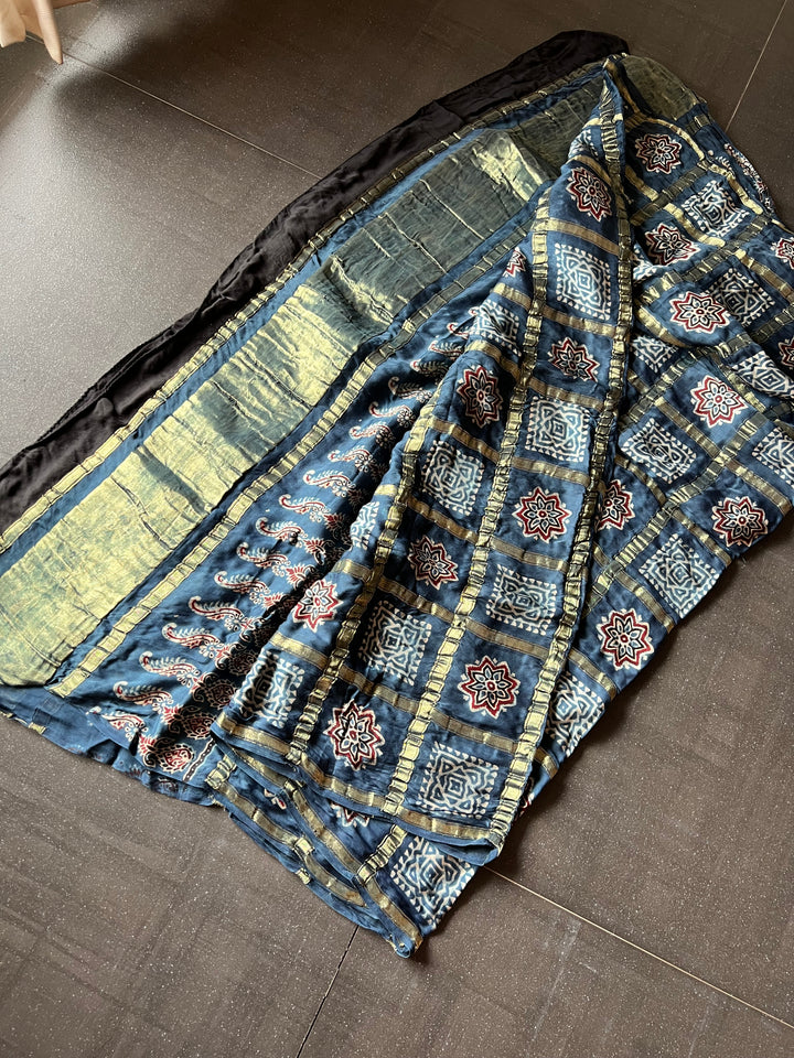 Elegant Modal Silk Gold Embroidered Dupatta