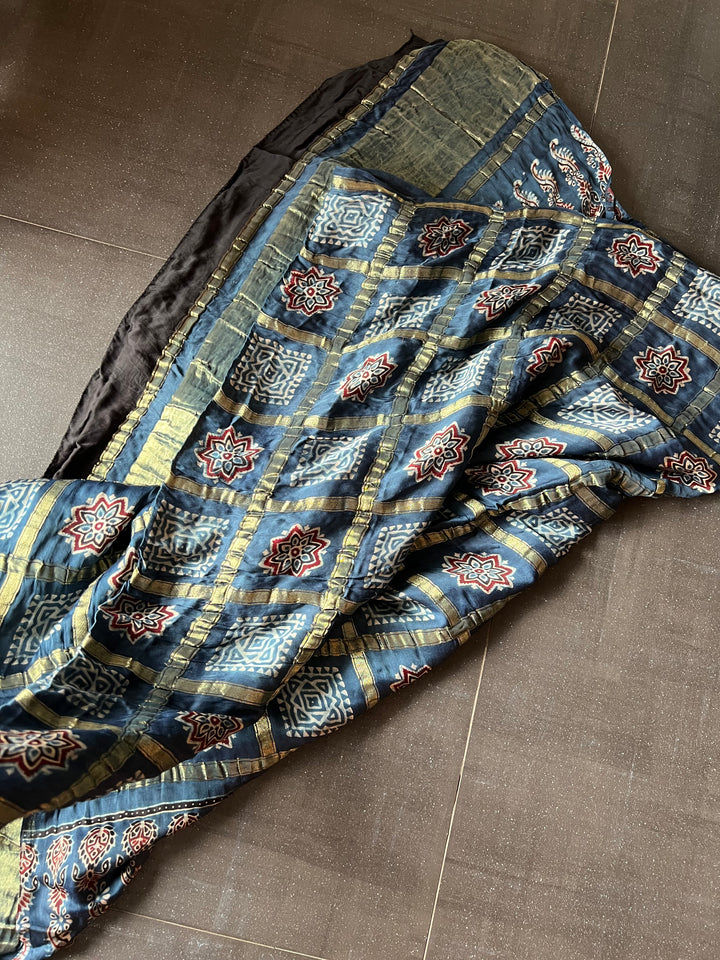 Elegant Modal Silk Gold Embroidered Dupatta