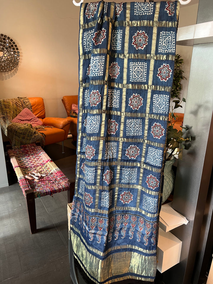 Elegant Modal Silk Gold Embroidered Dupatta