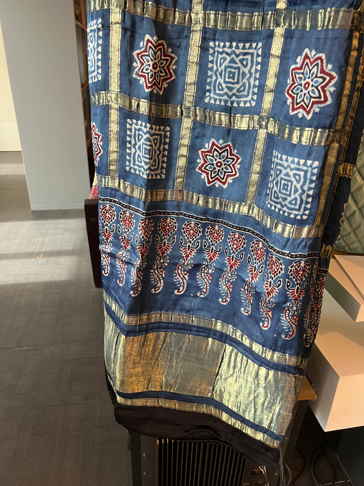 Elegant Modal Silk Gold Embroidered Dupatta