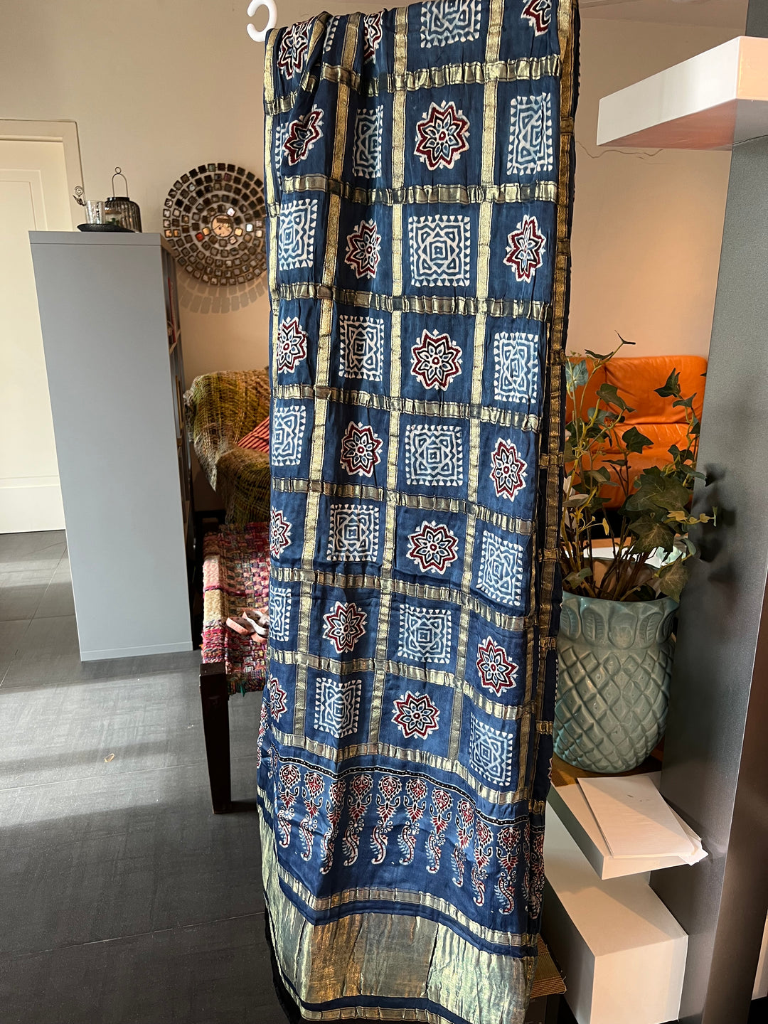 Elegant Modal Silk Gold Embroidered Dupatta