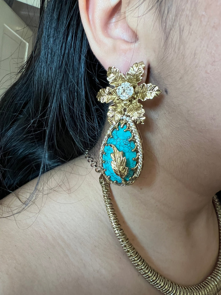 Elegant Designer Necklace Set | SHIVKA | Brass, Copper & Silver | Perfect for Destination Weddings