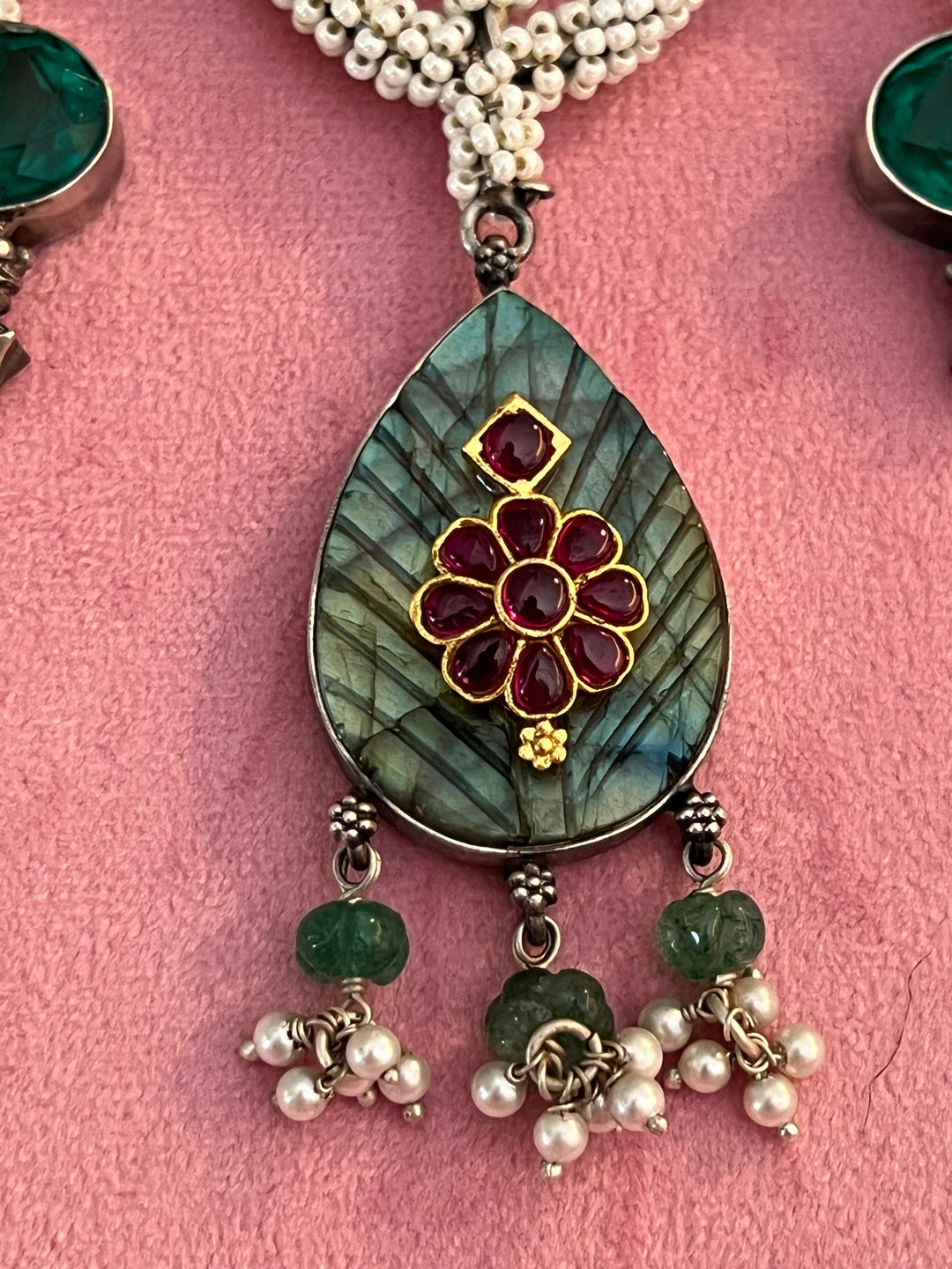 Exquisite Handcrafted Fusion Pendant: Unique Artistry