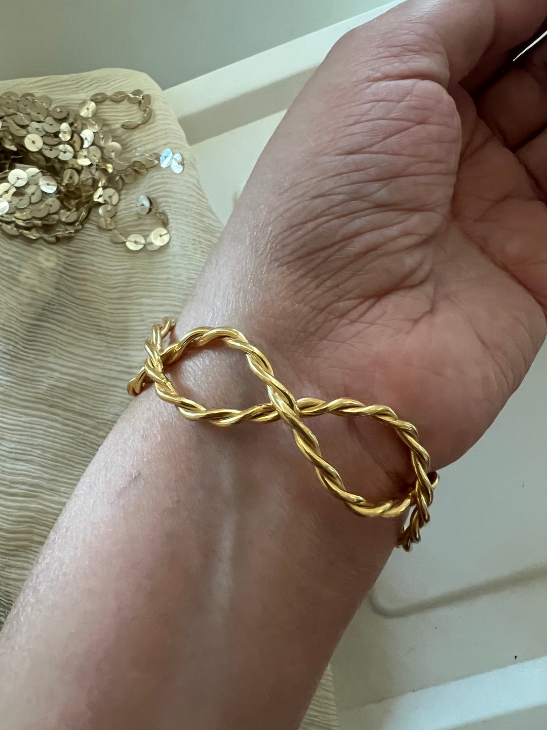 Beautiful Natural Raw Stone Open Cuff