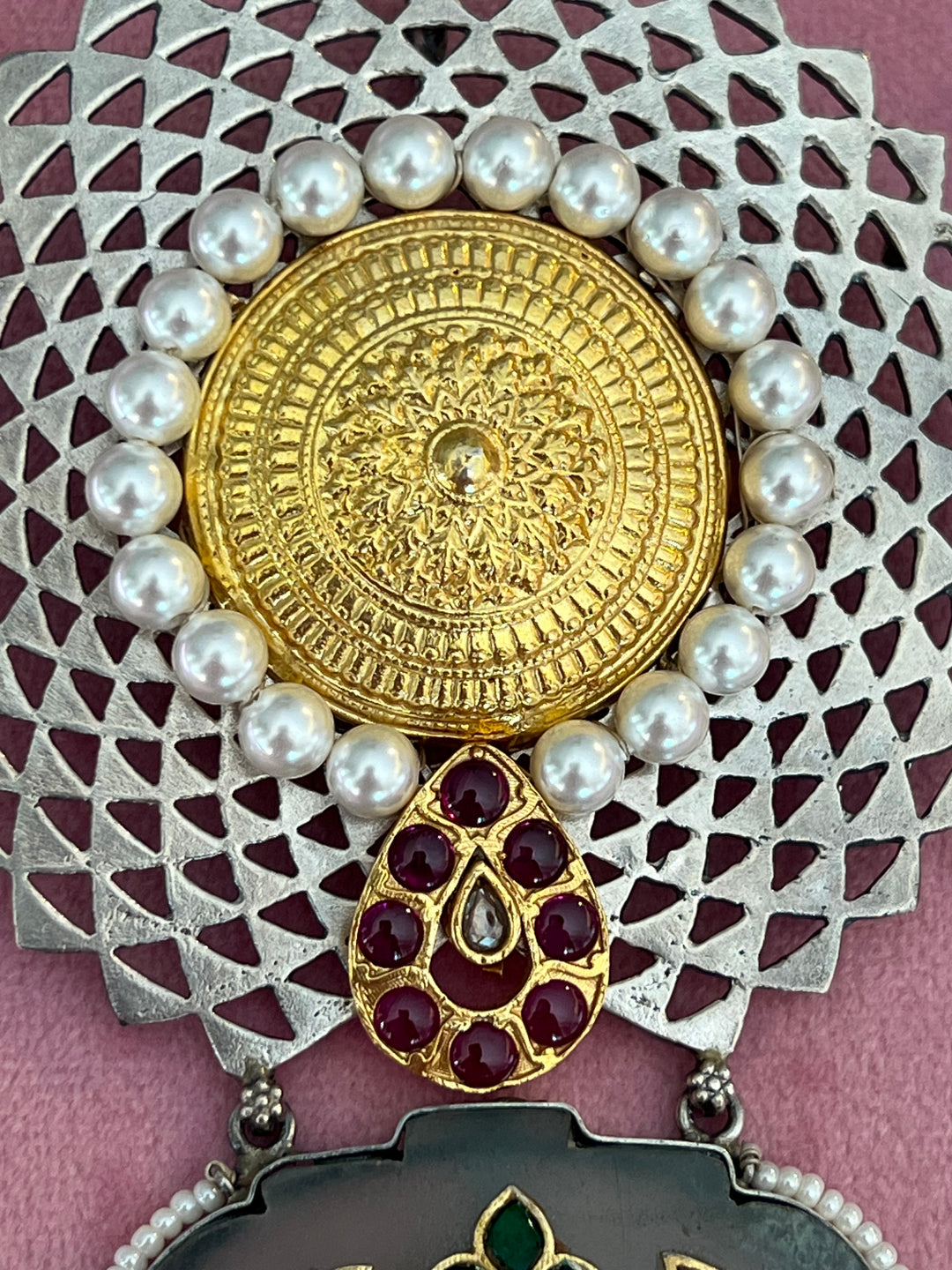 Exquisite Handcrafted Fusion Pendant: Unique Artistry