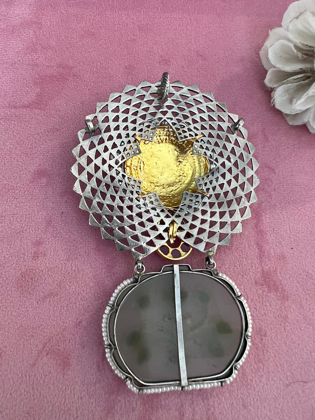 Exquisite Handcrafted Fusion Pendant: Unique Artistry