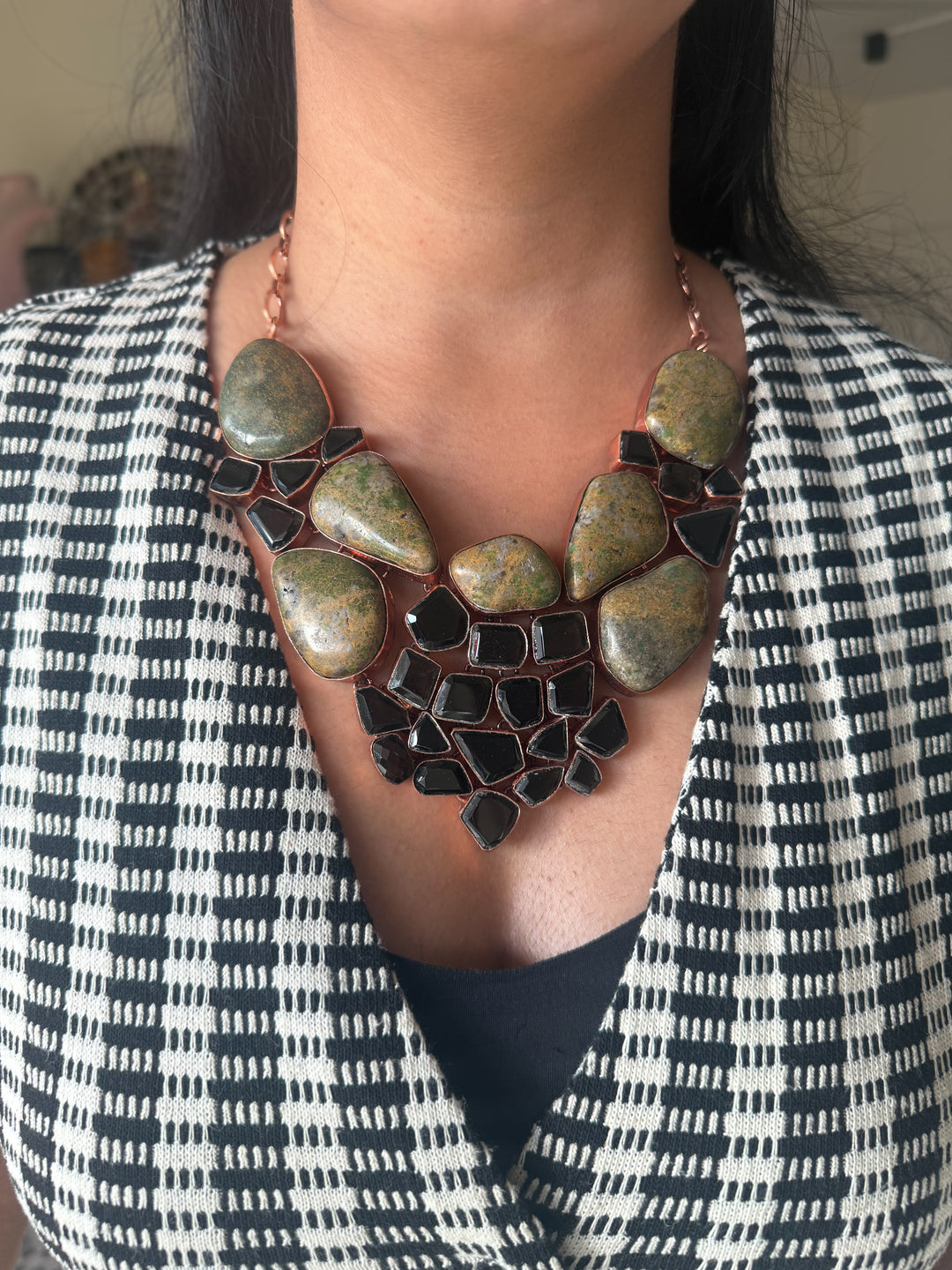Statement Black Onyx Necklace