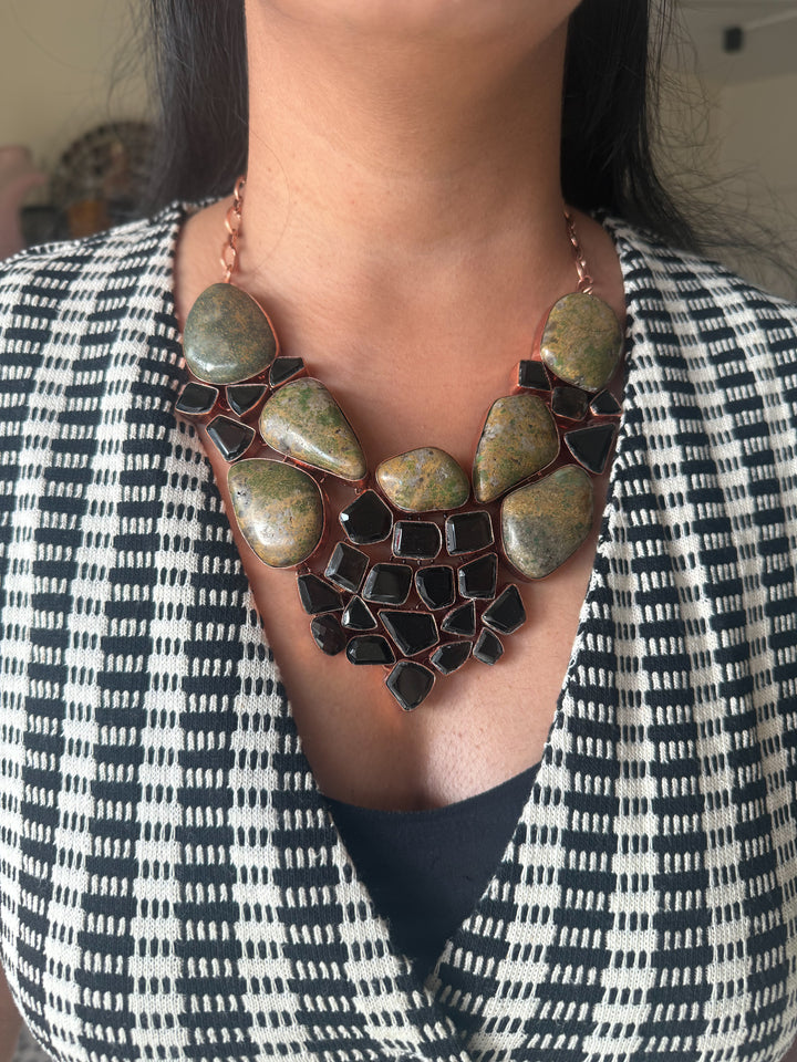 Statement Black Onyx Necklace