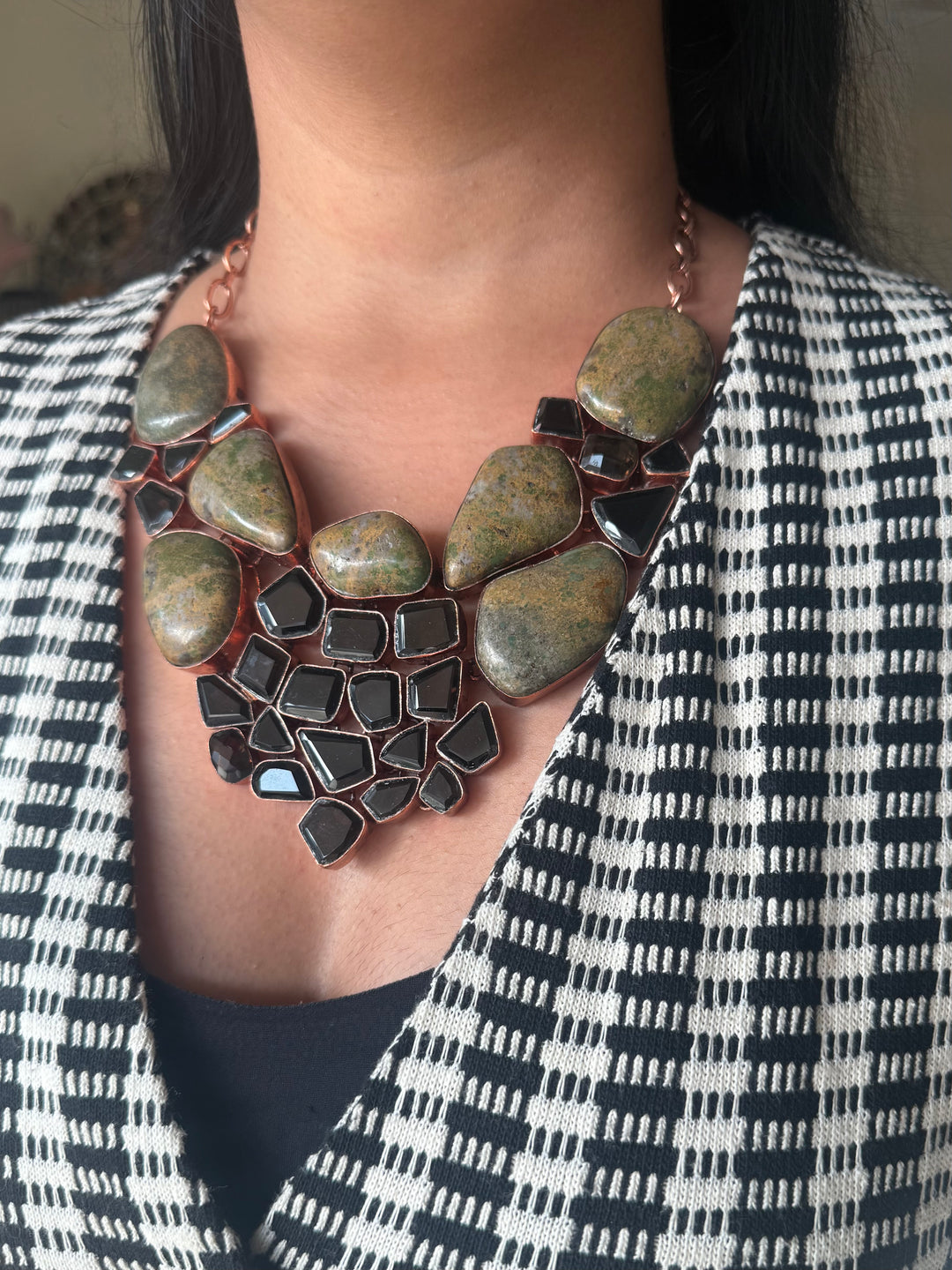 Statement Black Onyx Necklace